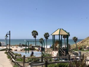 Playgrounds at the beach in North County San Diego